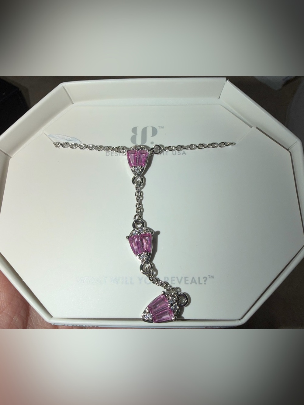 Bomb Party Exclusive Bring Back Necklace-The Reese Necklace Pink Sapphire